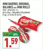 MINI BABYBEL ORIGINAL, BALANCE oder MINI ROLLS