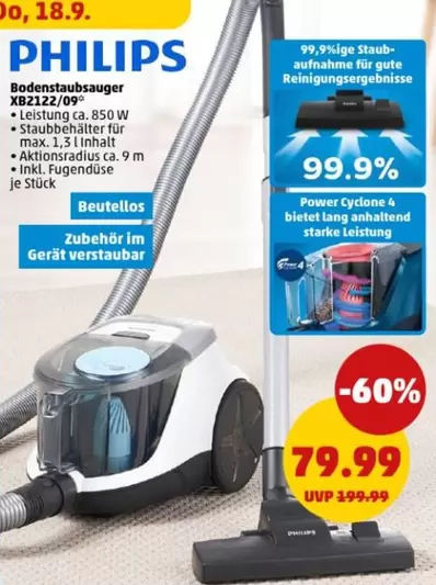 Philips - Bodenstaubsauger XB2122/09