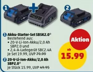 Akku-Starter-Set SBSK2.0
