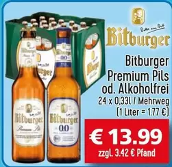 Bitburger - Premium Pils od. Alkoholfrei