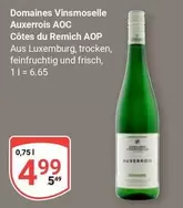 AOC - Auxerrois  Côtes du Remich AOP