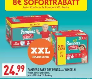 Pampers - BABY-DRY PANTS oder WINDELN