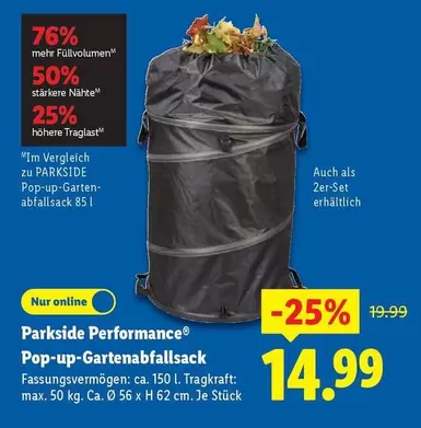 Pop-up-Gartenabfallsack