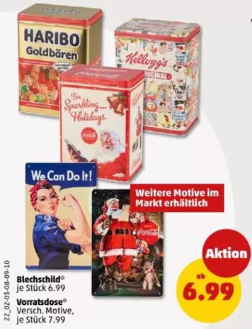 Haribo - Blechschild, Vorratsdose
