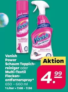 Vanish - Schaum Teppich- reiniger oder Multi-Textil Flecken-entfernerspray