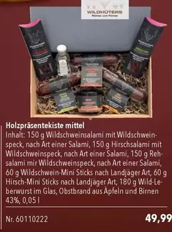 Holzpräsentekiste mittel