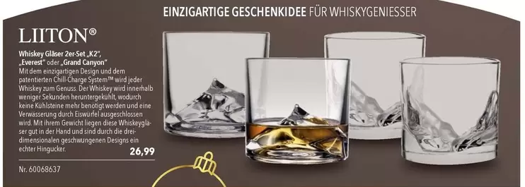 Everest - Whiskey-Gläser 2er Set „XZ“ „“ oder „Grand Canyon“