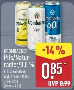 Krombacher - Pils/Natur-radler/0,0 %
