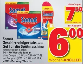 Geschirrreinigertabs oder Gel für die Spülmaschine