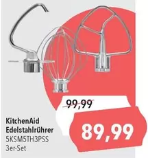 Kitchenaid - Edelstahlrührer 5KSM5TH3PSS 3er-Set
