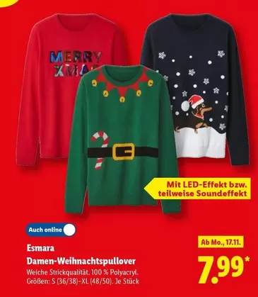 Damen-Weihnachtspullover