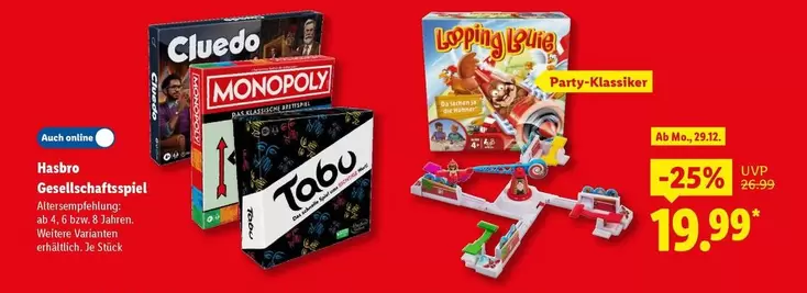 Monopoly - Gesellschaftsspiel