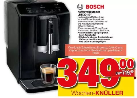 Bosch - Kaffeevollautomat TIE 20119