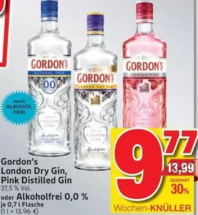 London Dry Gin, Pink Distilled Gin oder Alkoholfrei 0,0 %