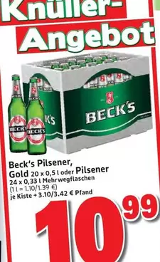 Becks - Pilsener, Gold oder Pilsener
