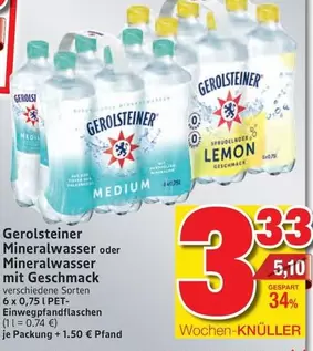 Gerolsteiner - Mineralwasser oder Mineralwasser mit Geschmack
