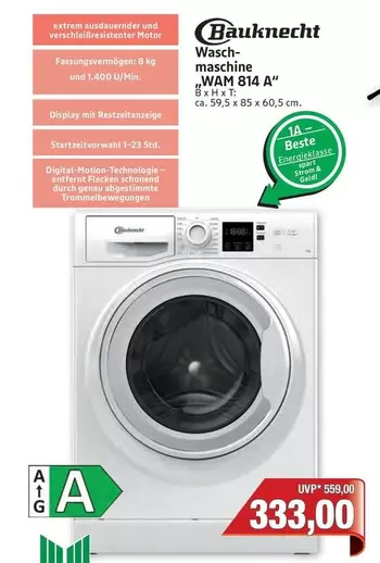 Strom - Waschmaschine WAM 814 A