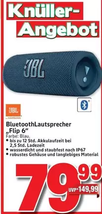 Jbl - BluetoothLautsprecher „Flip 6"