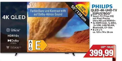 Philips - QLED-4K-UHD-TV 55PUS7800"