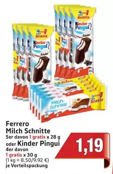 Kinder - Milch Schnitte oder  Pingui