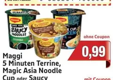 Maggi - 5 Minuten Terrine, Magic Asia Noodle Cup oder Saucy