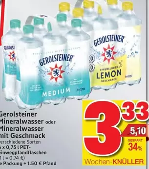 Gerolsteiner - Mineralwasser oder Mineralwasser mit Geschmack