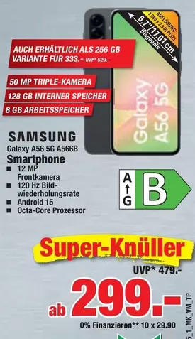 Samsung - Galaxy A56 5G A5668 Smartphone