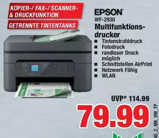 Epson - WF-2930 Multifunktionsdrucker