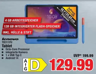 Lenovo - TB311FU Tablet