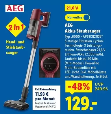 AEG - Akku-Staubsauger