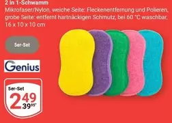 Genius - 2 in 1-Schwamm