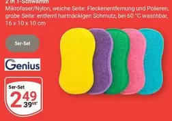 Genius - 2 in 1-Schwamm