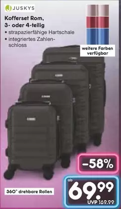 Kofferset Rom, 3- oder 4-teilig