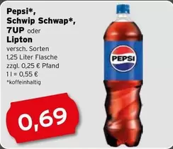 Pepsi - Schwip Schwap, 7UP oder Lipton
