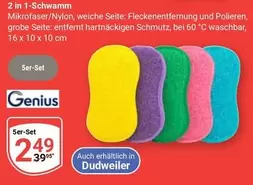 Genius - 2 in 1-Schwamm