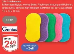 Genius - 2 in 1-Schwamm