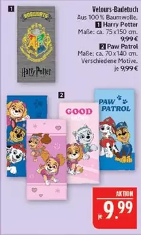 Harry Potter - Velours-Badetuch , Paw Patrol