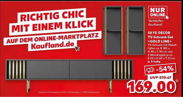 Gold - TV-Schrank-Set