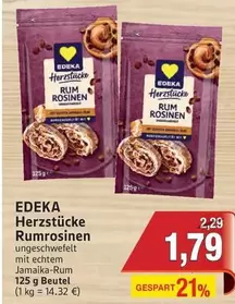 Herzstücke Rumrosinen
