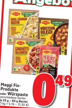 Maggi - Fix-Produkte oder Würzpaste