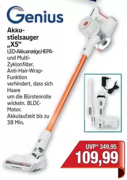 Genius - Akku-stielsauger „X5"