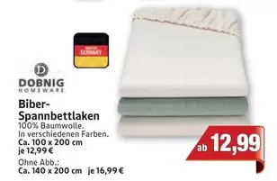 Biber-Spannbettlaken