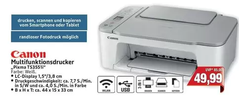 Canon - Multifunktionsdrucker Pixma TS3551