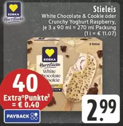 White Chocolate & Cookie oder Crunchy Yoghurt Raspberry