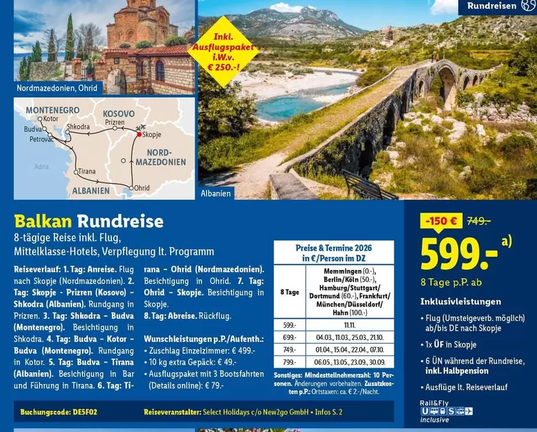 Rana - Balkan Rundreise