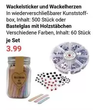 Wackelsticker und Wackelherzen