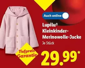Kleinkinder-Merinowolle-Jacke