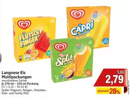 Capri - Eis Multipackungen