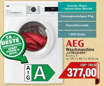 AEG - Waschmaschine „L5FBU20480"