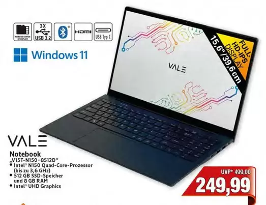 Intel - Notebook VIST-N150-85120"